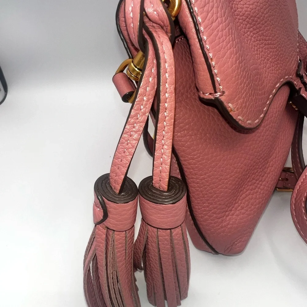 Tory Burch Rose Crossbody Bag with Tassel